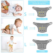 Carica l&#39;immagine nel visualizzatore di Gallery, Lictin 6 Pezzi Pannolini Lavabili Riutilizzabili - Pannolino Lavabile con 6... - Ilgrandebazar