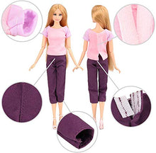 Carica l&#39;immagine nel visualizzatore di Gallery, Miunana 20 Articoli Fatti A 5 Abiti + 5 Pantaloni + 10 Pcs Scarpe Per Barbie - Ilgrandebazar