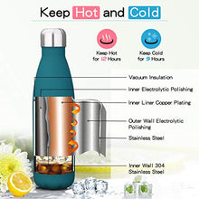 Carica l&#39;immagine nel visualizzatore di Gallery, king do way Portatile Borraccia in Acciaio Inox Termica Bottiglia d&#39;Acqua...