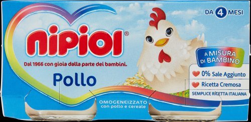 Nipiol Omogeneizzato Carne, Pollo - 24 Vasetti da 80 gr - Ilgrandebazar