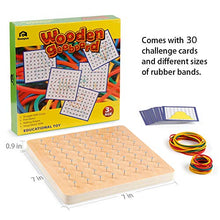 Carica l&#39;immagine nel visualizzatore di Gallery, Coogam Geoboard di Legno con Carte Pattern attività e Bande Gomma -... - Ilgrandebazar