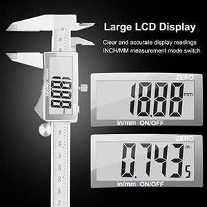Calibro Digitale,Preciva Caliper metrico da 150 mm/6 pollice Puleggia - Ilgrandebazar