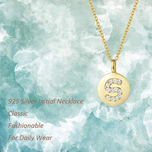 Carica l&#39;immagine nel visualizzatore di Gallery, AGVANA Collana in oro con lettera da donna argento sterling 925 iniziali O - Ilgrandebazar
