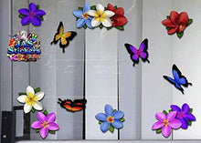 Carica l&#39;immagine nel visualizzatore di Gallery, Plumeria multicolore fiore singolo frangipani + adesivi per auto grandi... - Ilgrandebazar