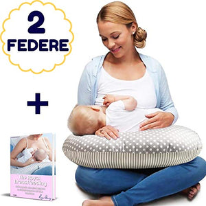 Royal Baby Cuscino Allattamento Neonato Multifunzione Con 2 Federe In Cotone... - Ilgrandebazar