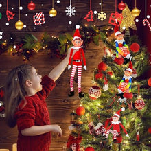 Carica l'immagine nel visualizzatore di Gallery, DONGQI Elves Behavin Badly 15 Pollici Rosso Gamba Lunga Corpo Morbido Vinile Viso Elfo con Cappello, Peluche Elfo (2 Pezzi)