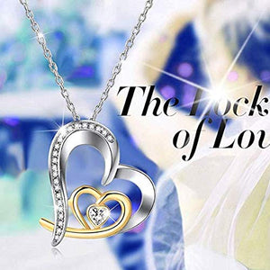 Tojean, orecchini a perno in argento Sterling 925, regalo Cuore A White - Ilgrandebazar
