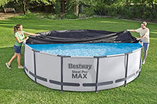 Carica l'immagine nel visualizzatore di Gallery, Bestway 58037 Copertura 4 stagioni per piscina fuori terra rotonda diametro 360 cm
