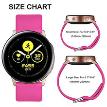 Carica l&#39;immagine nel visualizzatore di Gallery, Wepro Cinturino Compatibile con Samsung Galaxy Watch S, Rosa Rossa