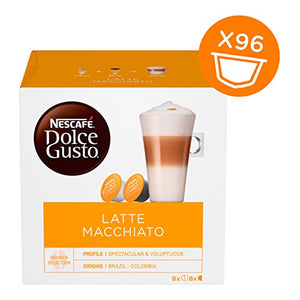 Nescafé Dolce Gusto Latte Macchiato, 6 Confezioni da 16 Capsule, 96 Capsule
