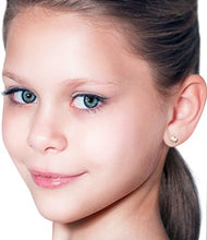 Carica l'immagine nel visualizzatore di Gallery, Miore Orecchino per Bambina due colori Oro Giallo e Bianco 9 Kt / 375... - Ilgrandebazar