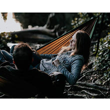 Carica l'immagine nel visualizzatore di Gallery, NatureFun Amaca da Campeggio Viaggio 275×140 cm, Cammello /Oliva