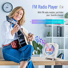 Carica l&#39;immagine nel visualizzatore di Gallery, Lettore CD portatile con altoparlanti HiFi Bluetooth integrati, Boombox white