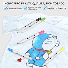 Carica l&#39;immagine nel visualizzatore di Gallery, Zacro 24 Pennarelli per Tessili e Tessuto Non Tossici, 24 B - Ilgrandebazar