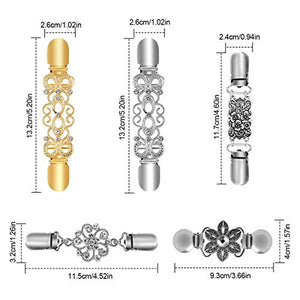 NATUCE 5 Pezzi Cardigan Clip Retro Fiori Maglione Scialle Colletto... - Ilgrandebazar
