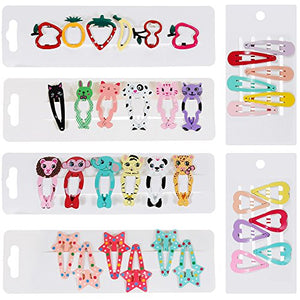 Lictin 36 PCS Mollette per Capelli Bambina - Cartoon Design Fermagli per... - Ilgrandebazar