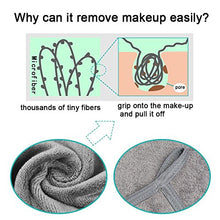 Carica l&#39;immagine nel visualizzatore di Gallery, KinHwa Panno Microfibra Viso Riutilizzabile Struccante 3, grigio - Ilgrandebazar