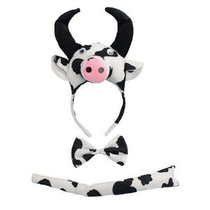 Set Cerchietto Con Orecchie Coda E Papillon Da Lupo Per Bambini 6-10 Anni... - Ilgrandebazar