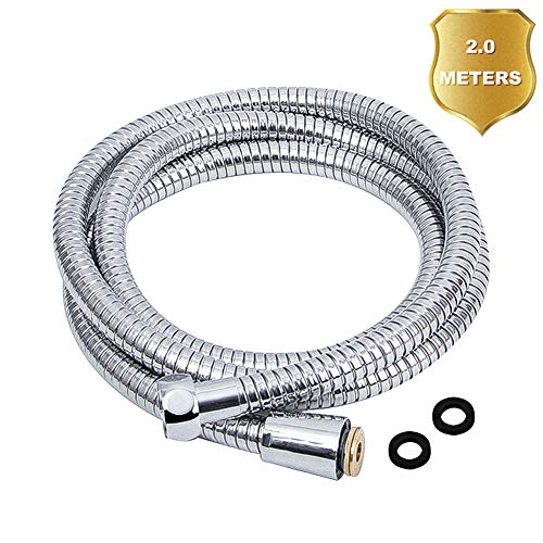 Flessibile Doccia 2 Metri, Tubo in Acciaio Inox, Anti Torsione...