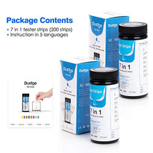 Carica l&#39;immagine nel visualizzatore di Gallery, Dustgo 7 in 1 Strisce Acqua Piscina con 50 pcs Cartine Tornasole 50 PCS