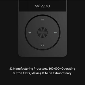 Lettore MP3 16GB, MP3 Music Player Portatile con Radio FM Registratore per Correre,Audio PlayerDigitale Lossless con Cuffie Espandibile fino a 128 GB Nero E8-Black