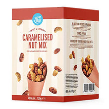 Carica l'immagine nel visualizzatore di Gallery, Marchio Amazon - Happy Belly Mix di Frutta a Guscio Caramellata, 120g x 4