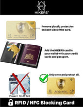 Carica l&#39;immagine nel visualizzatore di Gallery, Carta di blocco RFID/NFC Protezione per carta credito contactless, 1 carte