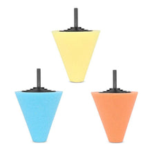 Carica l&#39;immagine nel visualizzatore di Gallery, Lucidatura Auto Set,3Pcs Spugna Cono Tampone di Sfera di... - Ilgrandebazar