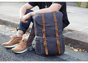 EverVanz Zaino in Tela per Computer Portatile da 15", Borsa 1. Gris Foncé