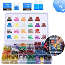 Carica l'immagine nel visualizzatore di Gallery, BOZHZO 253pcs Fusibili auto, Mini Medio auto set, di fusibili mini...
