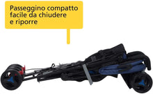 Carica l&#39;immagine nel visualizzatore di Gallery, Safety 1St Rainbow Passeggino Leggero e Reclinabile, Pieghevole Chiusura ad Ombrello, Passeggino da Viaggio Maneggevole e Compatto, Blue Chic