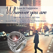 Carica l&#39;immagine nel visualizzatore di Gallery, OIDEA Anello Uomo Acciaio Inossidabile Fidanzamento Promessa Matrimonio... - Ilgrandebazar