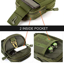 Carica l&#39;immagine nel visualizzatore di Gallery, Unigear Borsa da Cintura Borsello 1000D Nylo Marsupio Tattica Militare + Nero