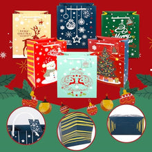 Carica l&#39;immagine nel visualizzatore di Gallery, ZLPBAO 12 pz Sacchetti Regalo di Natale, Grandi Bustine Regalo con Manico per Dolcetti Caramelle Confetti Doni e Regali di Natale, Sacchetti Natalizi Sacchetti Regalo Carta Natale per Regali
