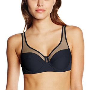 LOVABLE Generous Reggiseno con Ferretto ad Alto Sostegno Donna 4C, Nero - Ilgrandebazar