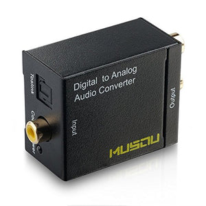 Musou Audio DAC Convertitore Digitale Analogico, Ottico o Coassiale Toslink...