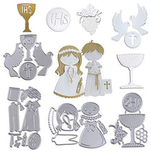 Carica l&#39;immagine nel visualizzatore di Gallery, MEJOSER Fustelle Stencil Cutting Dies Fustella Comunione Battesimo - Ilgrandebazar