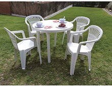 Carica l&#39;immagine nel visualizzatore di Gallery, PROGARDEN Azard - Sedia Bianca Plastica Impilabile Giardino Garden Bar...