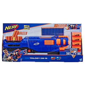 Nerf- Elite Trilogy DS-15 Blaster con 15 Dardi Originali e 5...