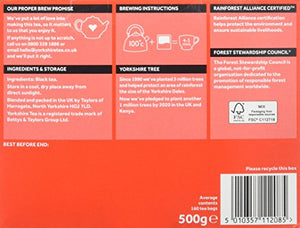 Taylors of Harrogate Yorkshire, Tè Nero 160 bustine di te - 1 unitá