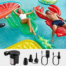 Carica l'immagine nel visualizzatore di Gallery, ELZO Pompa Elettrica, 2 in 1 Piccola Gonfiando Air Pump con 3 Ugelli,...