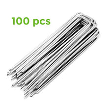 Carica l&#39;immagine nel visualizzatore di Gallery, Picchetti Telo Pacciamatura Erba Sintetica Made in Italy ZINCATI Ancoraggio...