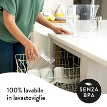 Carica l'immagine nel visualizzatore di Gallery, Aqua Optima Oria Caraffa Filtro Acqua e Cartucce Filtro Acqua 3 x 30 Giorni Evolve+, capacità 2,8 litri, per Riduzione di Microplastiche, Cloro, Calcare e Impurità, Blanco