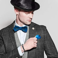Carica l&#39;immagine nel visualizzatore di Gallery, COOLMAN Braccialetto in Pelle per Uomo Bracciale Polsino Blu(21.5cm) - Ilgrandebazar