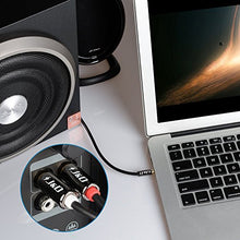 Carica l'immagine nel visualizzatore di Gallery, J&amp;D Cavo adattatore audio stereo, placcato in oro, 3.5mm femmina a 2 RCA... - Ilgrandebazar