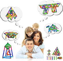 Carica l&#39;immagine nel visualizzatore di Gallery, Morkka Bastoncini magnetici, magnetici e Sfere 136PCS, 136PCS