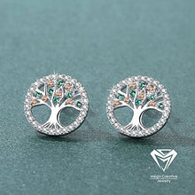 Carica l&#39;immagine nel visualizzatore di Gallery, MEGA CREATIVE JEWELRY Orecchini da Donna Albero Della Vita in Argento - Ilgrandebazar