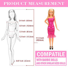 Carica l&#39;immagine nel visualizzatore di Gallery, Miunana 22 Pezzi = 12 PCS Abiti Vestiti alla Moda 12 + 10 Pcs Scarpe - Ilgrandebazar