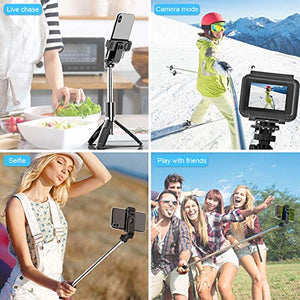 CHUER Bastone Selfie Wireless, 100CM Stick Treppiede Bianco