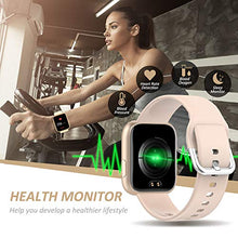 Carica l'immagine nel visualizzatore di Gallery, WWDOLL Smartwatch, Orologio Fitness Tracker Impermeabile da 1,4 Pollici Oro